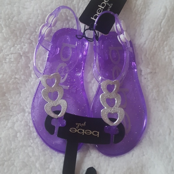 purple jelly shoes